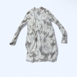 Abercrombie‎ & Fitch Grey & White Tie Dye Duster Sz Small